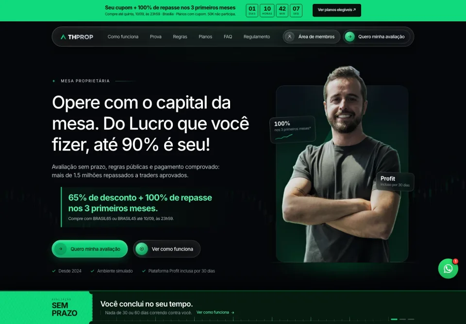 TH Prop website developed by BeFast